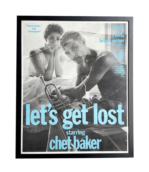 Rare large original film poster for Bruce Weber's 1988 film Let's Get Lost