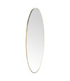 Mid Century Mirror full length Oval Mirror 1950s Italian with brass frame