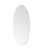 Mid Century Mirror full length Oval Mirror 1950s Italian with brass frame
