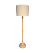 An Italian 1970s bamboo floor lamp