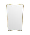 An original Italian Mid Century brass shield mirror attributed to Gio Ponti - Mid Century Mirrors