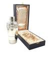 A French 1930s Art Deco silver plated cocktail shaker in orignal presentation box