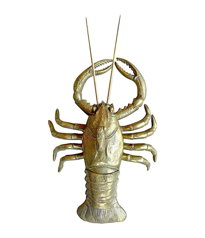 Mid Century Brass Lobster sculpture - Ed Butcher Antiques Shop London