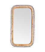 Mid century mirror bamboo by Franco Albini for Bonacina - Italian 1970s Vintage Mirror