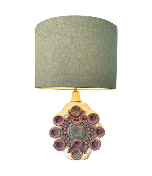 Mid Century table lamp studio pottery by Bernard Rook - Mid century lighting