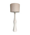 Mid Century Floor Lamp white ribbed ceramic base - Mid century Lighting - 70's floor lamp
