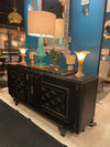 Art Deco French Ebonised Oak Sideboard - Antique Furniture - Art Deco Sideboard - Ed Butcher Antiques Shop London