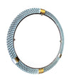 A large 1940s circular Murano glass and brass mirror by Barovier and Toso