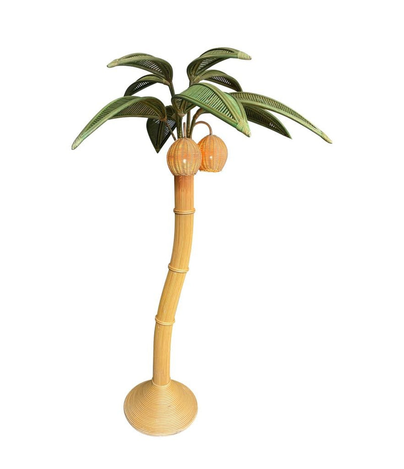 Large Bamboo Palm Tree Floor Lamp - Ed Butcher Antiques Shop London