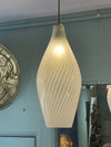 Large Mid Century Murano swirl glass pendant light by Aloys Gangkofner for Peill & Putzler model name Tossa - Mid Century Lighting London