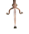Mid century floor lamp Spanish wrought iron with bespoke linen shade - Mid Century Lighting