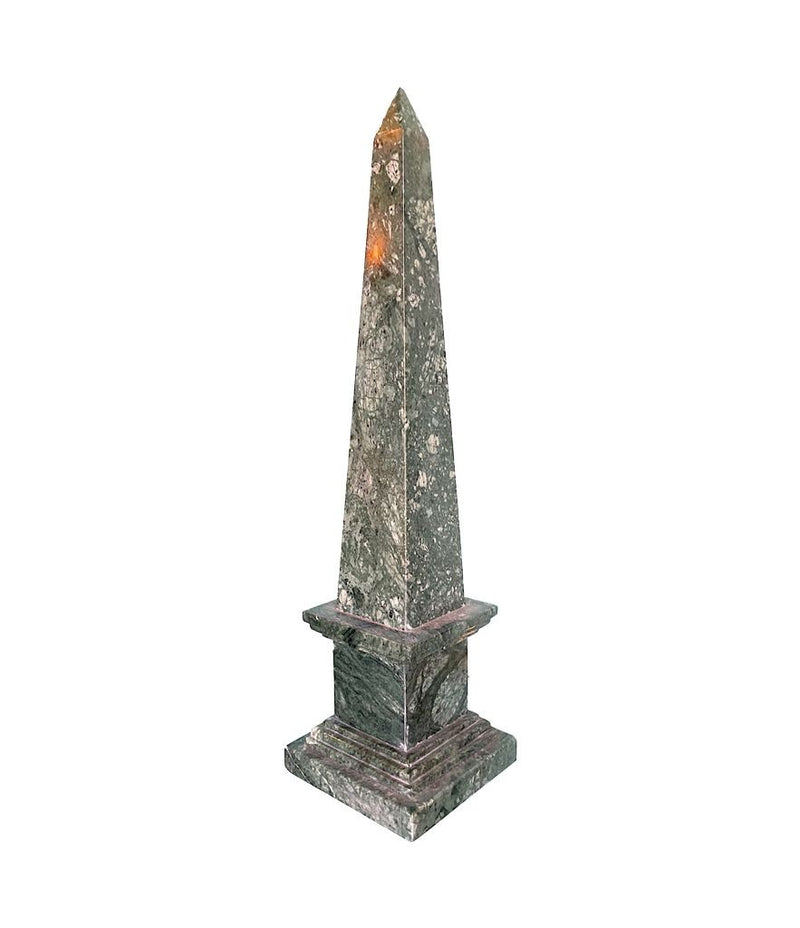 Pair of Italian Verde Indio Green Marble Obelisks - Ed Butcher Antiques Shop London