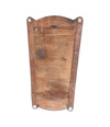 Unique shaped Mid Century Italian shield mirror with solid wood back in the style of Gio Ponti - Mid Century Mirror