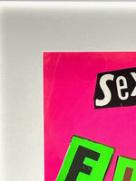 A stunning original Sex Pistols silk screen print poster "Fuck Forever" by Jamie Reid