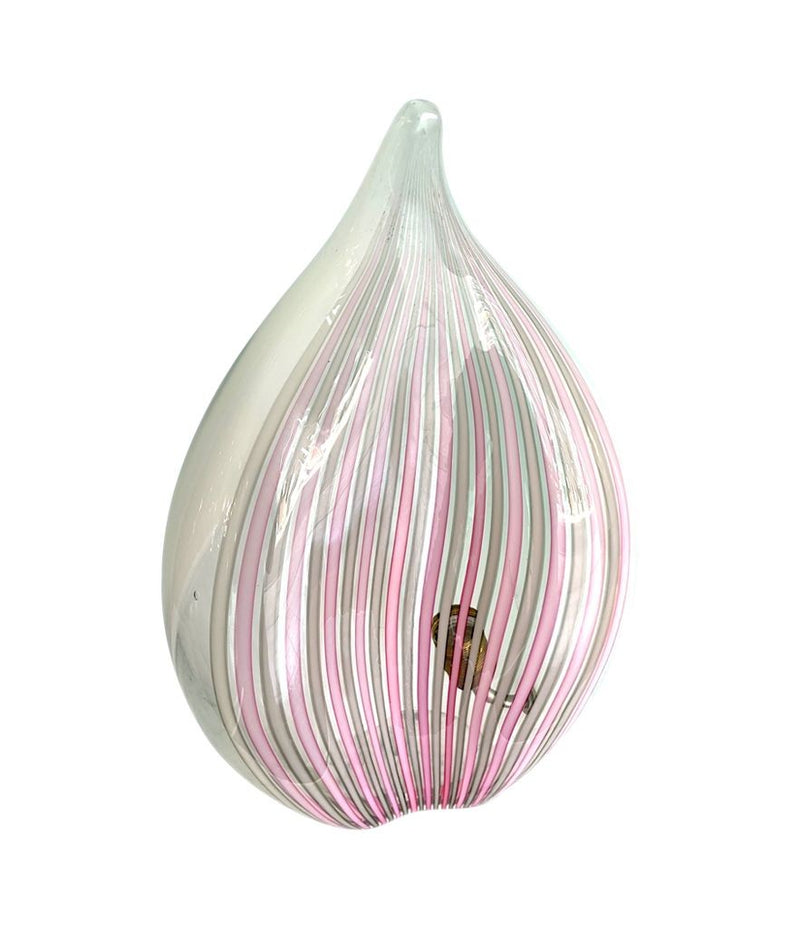 A rare Murano glass tear drop shaped, sculptural lamp by glass "Maestro" Lino Tagliapietra for La Murrina