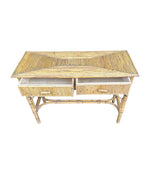 An Italian 1970s Bamboo console dressing table by Vivai Del Sud