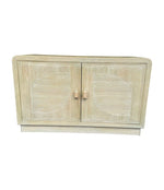 An Italian 1970s pencil reed bamboo, two doors, cabinet by Vivai Del Sud