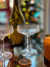 A set of six 1940s Val Saint Lambert "Cordoba" crystal cocktail / champagne coupes