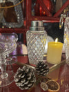A 1930s Art Deco cut crystal and silver plated cocktail shaker by WMF