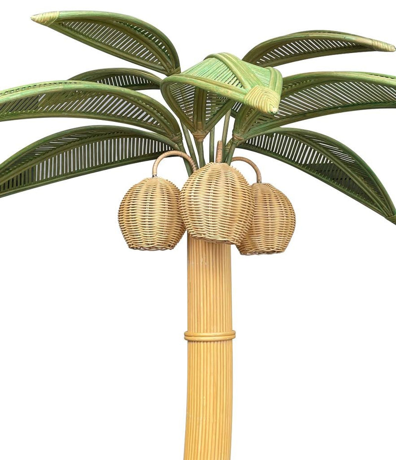 Large Bamboo Palm Tree Floor Lamp - Ed Butcher Antiques Shop London