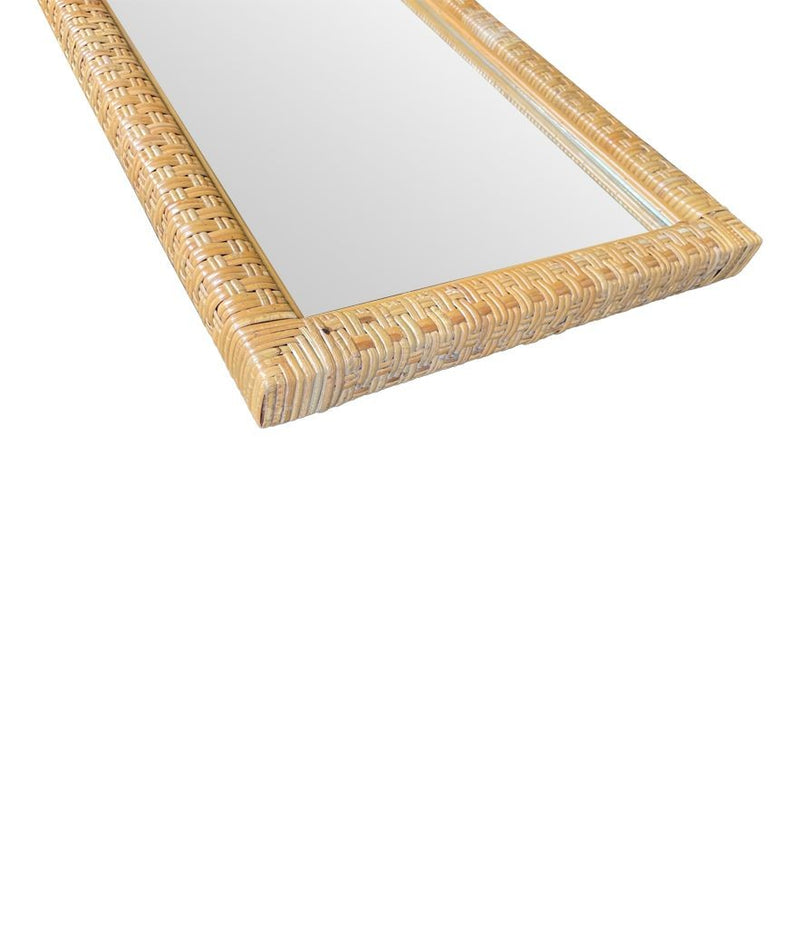 Mid Century Rattan mirror and matching Console table - Mid Century Furniture 