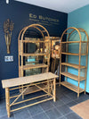 Mid Century Italian Bamboo and Rattan Shelves with Curved Tops - Mid Century Furniture - Ed Butcher Antiques Shop London