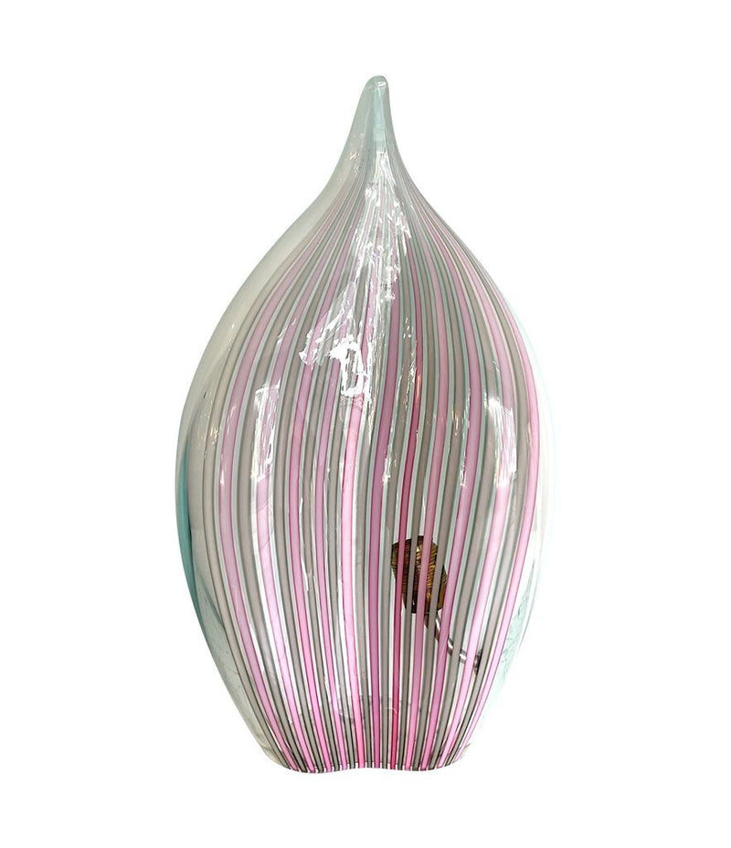 A rare Murano glass tear drop shaped, sculptural lamp by glass "Maestro" Lino Tagliapietra for La Murrina