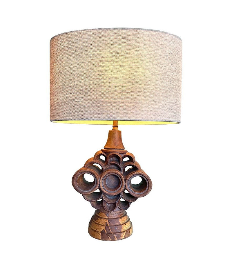 Mid Century Table lamp studio pottery by Bernard Rooke - Mid Century Lighting 