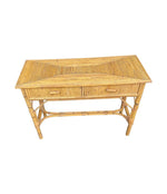 An Italian 1970s Bamboo console dressing table by Vivai Del Sud