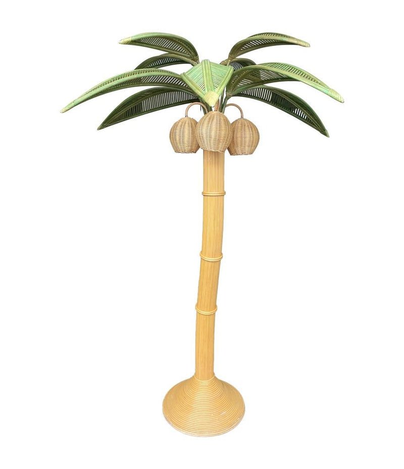 Large Bamboo Palm Tree Floor Lamp - Ed Butcher Antiques Shop London