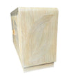 An Italian 1970s pencil reed bamboo, two doors, cabinet by Vivai Del Sud
