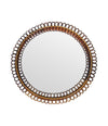 An Italian 1970s circular bamboo mirror by Franco Albini for Bonacina