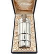 A French 1930s Art Deco silver plated cocktail shaker in orignal presentation box
