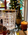 A 1960s Val Saint Lambert crystal and silver plated champagne bucket