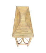 An Italian 1970s Bamboo console dressing table by Vivai Del Sud
