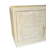 An Italian 1970s pencil reed bamboo, two doors, cabinet by Vivai Del Sud