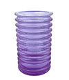 A Murano glass pink ribbed vase “Onda” by Sergio Asti for Amolfo di Cambio