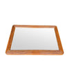 A large landscape or portrait 1970s bamboo mirror