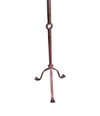 Mid century floor lamp Spanish wrought iron with bespoke linen shade - Mid Century Lighting