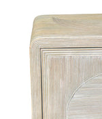 An Italian 1970s pencil reed bamboo, two doors, cabinet by Vivai Del Sud