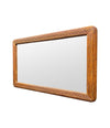 A large landscape or portrait 1970s bamboo mirror