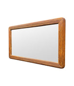 A large landscape or portrait 1970s bamboo mirror