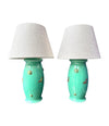 A lovely pair of 1930s Royal Staffordshire lamps by Clarice Cliff