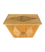 Mid Century bamboo cabinet French Riviera split cane by Audoux and Minet - Mid Century Furniture London