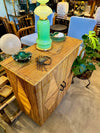 Mid Century bamboo cabinet French Riviera split cane by Audoux and Minet - Mid Century Furniture London