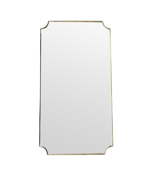 Mid Century mirror brass framed 1950s Italian