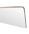 Mid Century mirror Italian brass framed 1950s with curved corners