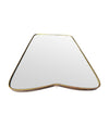 Mid Century mirror brass framed Italian with shaped top - 1950s