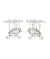 Mid Century side tables gilt wrought iron French 1950s - Mid century Furniture London