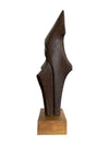 Mid century bronze abstract sculpture Belgian ceramic with bronze textured style finish